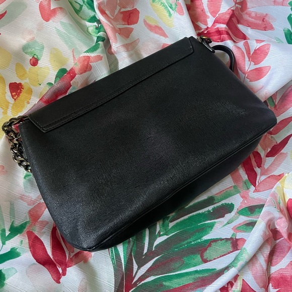 Armani Exchange Black Crossbody Chained Strap Handbag 🎄CUTE FOR THE HOLIDAYS!🎄 - Picture 7 of 8